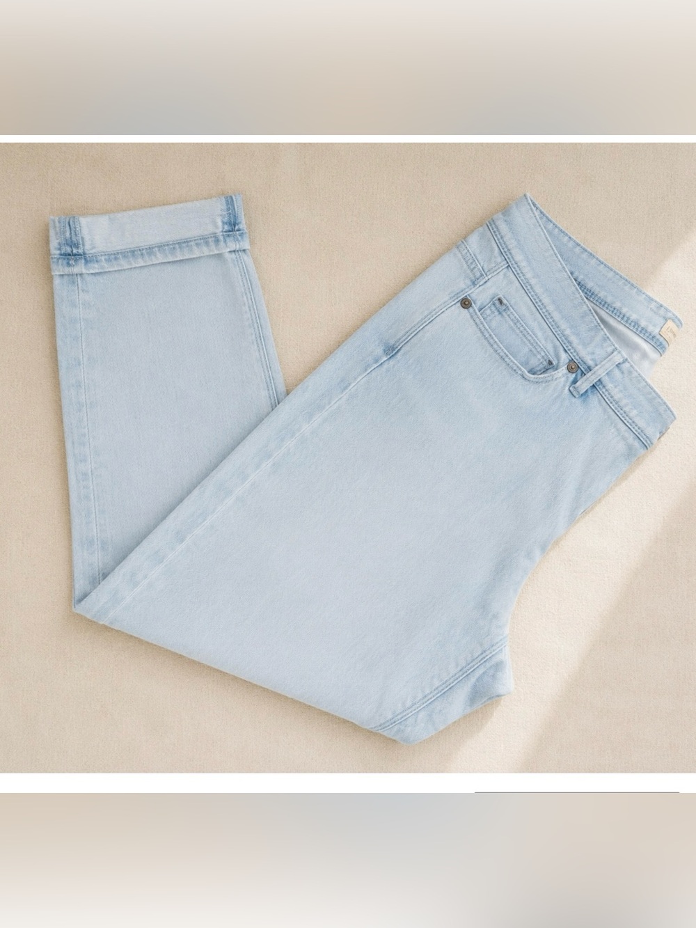 J. Jill Light Blue Cropped Straight Jeans - Picture 5 of 9